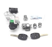 COMPLETE LOCK SET IGNITION SWITCH DOOR LOCK BARREL TRANS 2 KEYS WITH 46 CHIP for Accord 2008-2011 Door Lock Barrel Set