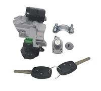 COMPLETE LOCK SET IGNITION SWITCH DOOR LOCK BARREL TRANS 2 KEYS WITH 46 CHIPS For CRV CR-V 07-11 Car Ignition Switch Lock (BLACK Complete Set)