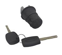 Complete Lock Set Ignition Switch Door Lock for Ford Transit MK8 Custom Tourneo Custom Car Ignition Switch Lock (BLACK Bonnet Lock)