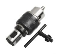 Complete Magnetic Drill Chuck Set including 3/4 Inch Shank Adapter and Key Wrench Tool (A)