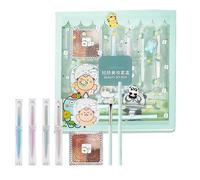 Complete Makeup Set, Travel Makeup Set, Durable Face Cosmetic Set, Travel Cosmetic Set with Eyeshadow Palette, Firm Balm, Eyebrow Pencil, Lipstick and Brush for Daily Commuting