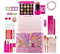 Complete Makeup Set with All Accessories, 26 Pieces Eyeshadow Sticks, Face Wash Headband, Makeup Set, Dirt-Proof Cosmetics for Stage, Theatre, Photo , Travel, Dance