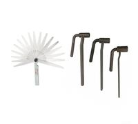 Complete Motorcycle Valve Adjustment Set with Multiple Wrenches and Feeler Gauge for Mechanics (C)