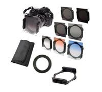 Complete ND 2 4 8 + Gradual ND4 Blue Orange Filter 49 52 55 58 62 67 72 77 82mm Kit, for Cokin P Set SLR DSLR Camera Lens(52mm)
