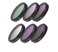 Complete ND Filter Kit for DJI OsmoAction 6 Featuring CPL, UV, ND8, ND16, ND32, ND64, STAR, and NIGHT Filters for Exposure Adjustment (E)