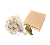 Complete Nesting Material for Birds Jute Fiber and Cotton Mix Ensures a Cozy and Dust Habitat for Small Animals (40g)