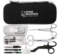 Complete Nursing School Bundle: Clinical Supply Kit Including Stethoscope Case, Trauma Shears, Bandage Scissors, Penlight, Mini Sharpie, and More - Perfect Gift for Student Nurses and RN Graduation