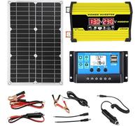Complete Off-Grid Solar Power System with MPPT Charge Controller and Pure Sine Wave Inverter for RV, Cabin, Boat, and Emergency Backup