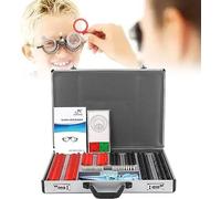 Complete Optical Trial Lens Set with Durable Aluminum Case for Professional Eye Exams, Refraction, Vision Testing, Clinical Use, Optometry, and Ophthalmology Practice for Eye Care