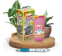 Complete Oven Cleaner Bundle | Elbow Grease Oven Cleaning Kit, and Scrubbing Pad 1pc | Home Cleaning Kit for BBQ Rack, Grill, Oven Racks & Shelves with Sinta Gifts Pen