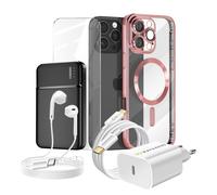 Complete Pack for iPhone 16 Pro Max Case, Glass, power supply, External Battery,