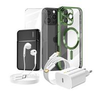 Complete Pack for iPhone 16 Pro Max Case, Glass, power supply, External Battery,