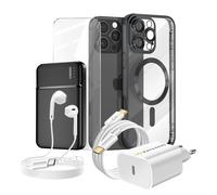 Complete Pack for iPhone 16 Pro Max Case, Glass, power supply, External Battery,
