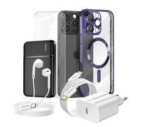 Complete Pack for iPhone 16 Pro Max Case, Glass, power supply, External Battery,