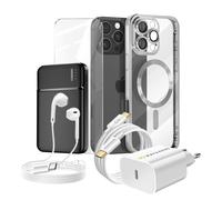 Complete Pack for iPhone 16 Pro Max Case, Glass, power supply, External Battery,