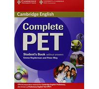 Complete PET Student's Book without answers with CD-ROM