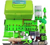 Complete Physics Electrical Circuit Experiment Kit - Full Set of Student Teaching Equipment, Includes Electromagnetism Box
