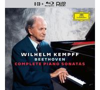 COMPLETE PIANO SONATAS - KEMPFF,WILHELM 8 CD+ BLU RAY AUDIO NEW BEETHOVEN