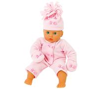 COMPLETE PINK FLEECE OUTFIT JACKET/TROUSERS/MITTENS [DOLL NOT INCLUDED] FOR 14-18 INCH [35-45 CM ] DOLLS SUCH AS 43 CM BABY BORN, TINY TEARS, COROLLE AND GOTZ DOLLS OF THIS HEIGHT.