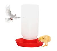 Complete Poultry Feeding Chicken Waterer, Chick Food Dispenser Trough for Hens, Ducks, Quail, Outdoor Use
