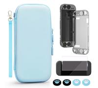 Complete Protection Kit for NSW2 Gaming Console Includes Carrying Case Hard Shell Cover Glass Screen Protector Thumb Grip Customizable Skin Travel Organizer