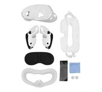 Complete Protective Case Set for Meta Quest3S Soft Silicone Material with Easy Installation Design (white)