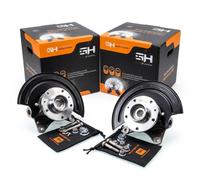 Complete R+L Steering Knuckle for Dacia DUSTER I (HS) /80 MM/,/DISCS 28024 MM/