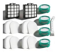 Complete Replacement Filter for Shark AZ3900UKT AZ3900UKTBK PowerDetect Corded Upright Vacuum Cleaner with DuoClean Detect, 2 HEPA Filters, 4 Foam & Felt Kit, 4 Odor Neutralizer Cartridge