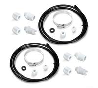 Complete Replacement Kit For Cl200 Cl220 Chlorinator Feeder Including Saddle Clamps Nuts Washers Four Feet Tubing Check Valve Inlet Coupling To Prevent Backflow And For Ensure Safe Pool Water Quality