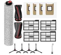 Complete Replacement Kit for Eufy E28 and E25 Robotic Vacuum, Contains Main Brush, Side Brushes, Rolling Mops, HEPA Filters and Dust Bags, 1 Set(Filters of Version 1)