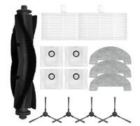 Complete Replacement Kit for Mybot X9 Pro Robot Vacuum with Main Brush Side Brushes Filters and Mop Cloth for Comprehensive Cleaning Solution (A)