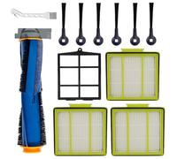 Complete Replacement Parts Kit Compatible with For Shark AI AV2501AE AV2501S RV2502AE RV2520AOUS Robot Vacuum Cleaner Including Filter (12 Pack)