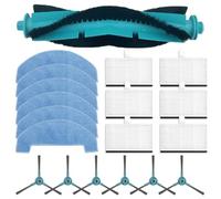 Complete Replacement Parts Set for Lubluelu L15 Vacuum Cleaner Includes Roller Brush, Side Brushes, Filters, and Mop Cloths for Dust and Debris Removal (E)