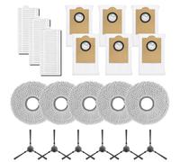 Complete Replacement Set for LEFANT For M3 For M3 Gen1 For M3 For Gen2 Robot Vacuum Cleaner with Filters Mop Cloth Dust Bags and Side Brushes for Clean Floors