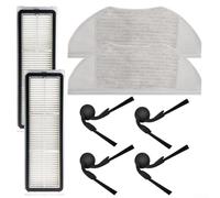 Complete Replacement Set for Xiaomi Robot Vacuum S40 OV81 Side Brushes Filters and Mop Cloths Designed for Efficient Floor Cleaning (A)