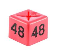 Complete Retail Solutions Ltd 50x 48 SIZE CUBE GARMENT CLOTHES MARKER SIZE NUMBER PACK OF 50 EACH