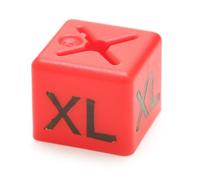 Complete Retail Solutions Ltd GARMENT CLOTHES MARKER SIZE CUBES PACK OF 50 EACH SIZE XS,S,M,L,XL,XXL (XL)