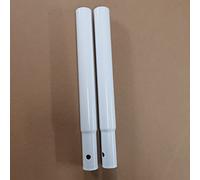 COMPLETE RETAIL SOURCE LTD EXTENSION POLES FOR GARMENT CLOTHES RAILS (12 Inch Extension Poles, White)