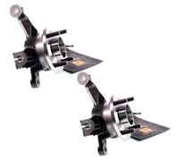 Complete Right+Left Steering Knuckle for Ford FIESTA VI (CB),(CC) (discs-258mm)