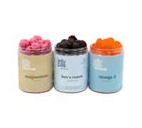 Complete Routine for Body and Mind: Combined Pack with Jelly Pills Magnesium, Vegan Omega 3 and Lion’s Mane Designed to Support Daily Energy, Mental Focus and Overall Wellbeing.