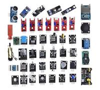 Complete Sensorings Starter Kits With 45 Essential Module For Robotics Coding Projects Contains Humidity Infrareds LED Flame Detection Tools Plugs And Play Electronics Sensorings Kits