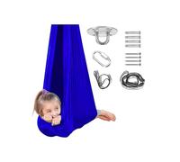 Complete Sensory Sock - Hanging Compression Hammock for Adults and Adults, Yoga Fabric Inner in Green Orange, Flexible Sensory Wrap for Movement and