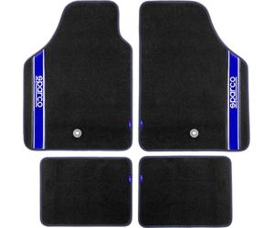 Complete Set 03763 Universal Carpet Car Blue Four Pieces SPARCO