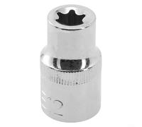Complete Set 12 Pcs E Type Female For Torx Sockets for Ratchet Wrench End Hand Tools with Sizes E10 to E24 and Metal Construction for Mechanical Tasks (E12)