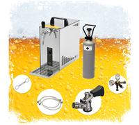 Complete set Beer Dispenser, Beer Machine - Lindr PYGMY 25, 1-line dry cooler, 35 liters/h, Green Line Type G