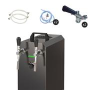 Complete set - Beer dispenser, Beer machine stream 50/K 2-pipe stainless steel, 55 liters/h, with membrane pump Type M, 5 liter adapter