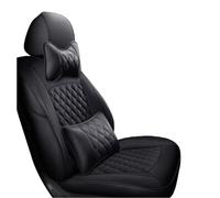 Complete Set Car Seat Covers 1PCS Driver Seat Covers Leather Custom Non-Slip Car Seat Pads For BMW E39 1995-1999 2000 2001 2002 2003 2004(Black,Luxury)