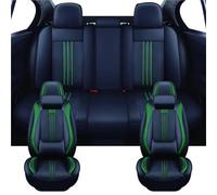 Complete Set Car Seat Covers For Nissan For Tiida For March For Leaf For Kicks For Teana J32 Universal Car Seat Protector Covers(Luxury-Green)