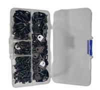 Complete Set of 100 Pcs Triangle D Ring Hooks with Screws for Framing Pictures and Artwork