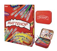 Complete Set of 21 Pentel Ballpoint Pens, Color Matte Hop K110-V21ST